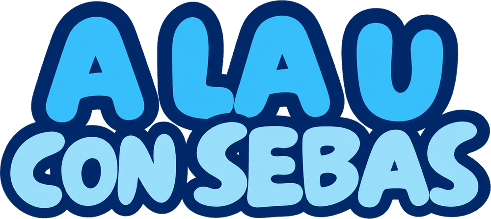 Logotipo de A la U con Sebas